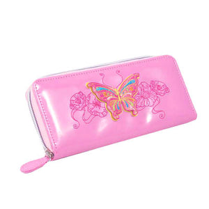 3D Butterfly Pale Pink Purse