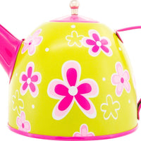 Flower Tin Tea Set