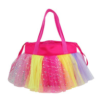 Ballerina Hot Pink Drawstring Handbag
