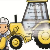 Builder Invitations with Sprinkles