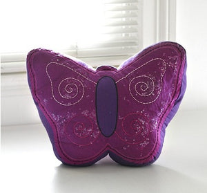 Butterfly Lace Sequined Cushion