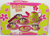 Flower Tin Tea Set