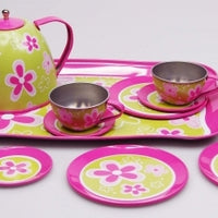 Flower Tin Tea Set