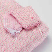 Flower Print Cot Fitted Sheet