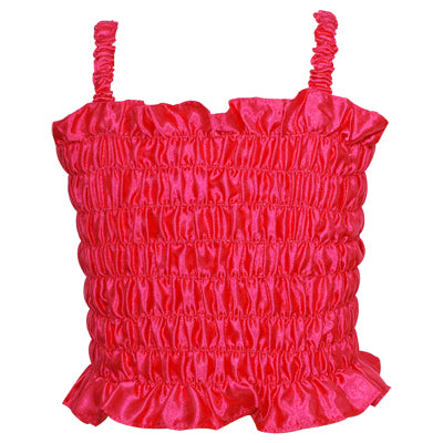 Sleeveless Dress Up Singlet Hot Pink
